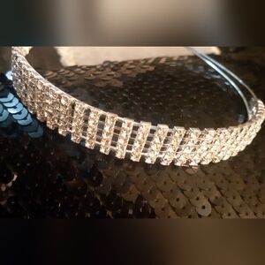 New With Tag Christina Bridal Silver Crystal Rhinestone Headband